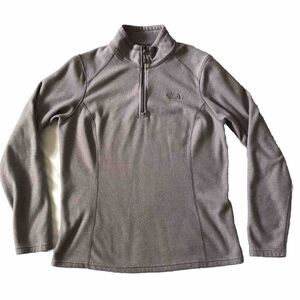 The North Face Jacket Purple Lightweight Fleece 1/4 Zip Sweater Womens Large TNF
